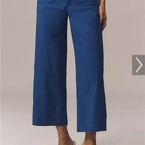 Anthropologie Maeve Royal Blue Wide-Leg Pants BNWT